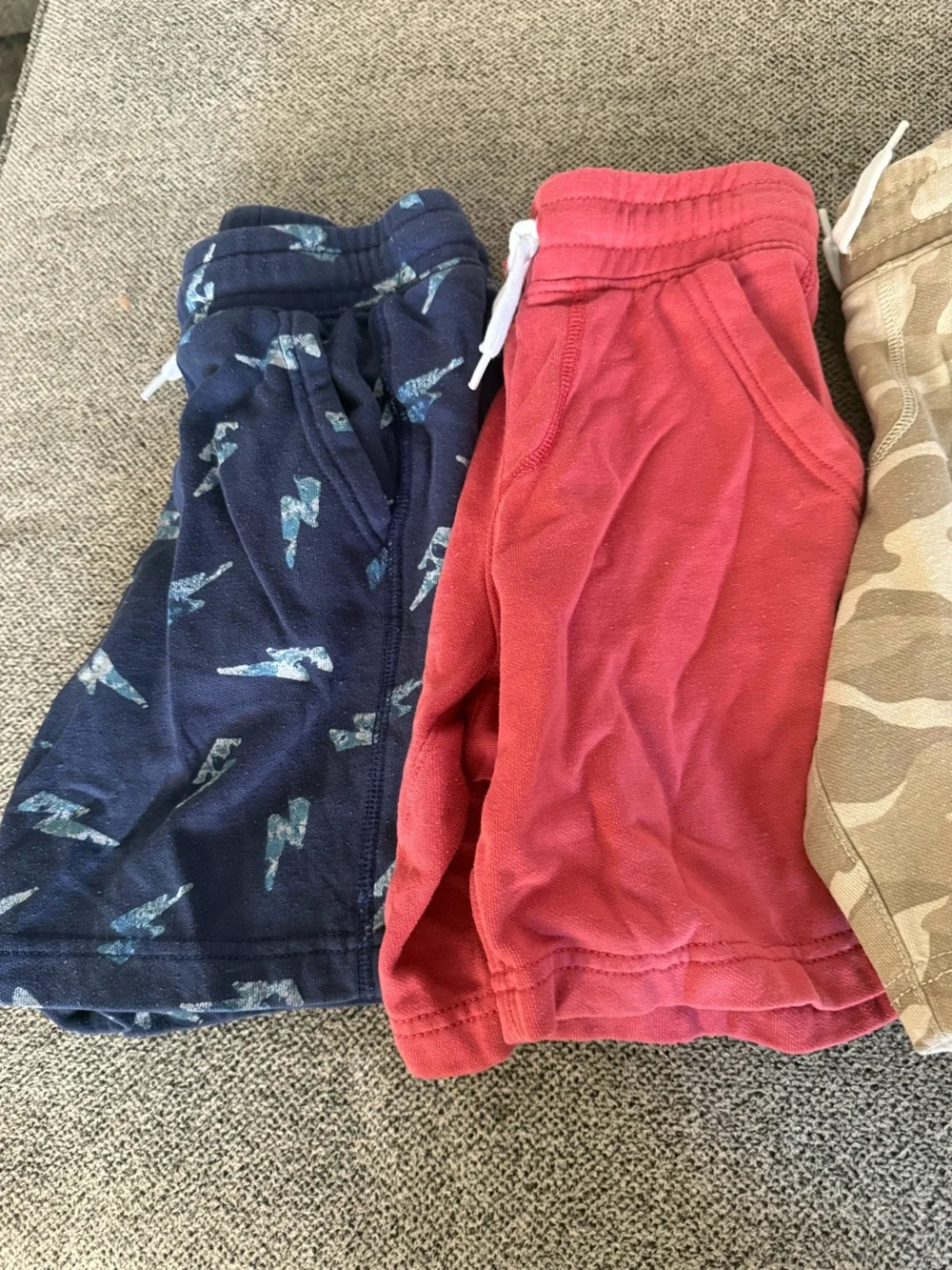 Old Navy and DSG Kids Shorts LOT - Navy, Red, Camo, Orange